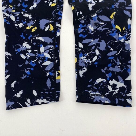 Sweaty Betty Power Floral Crop 20" Capri Leggings Pockets Black Multi XS NWOT - Picture 5 of 11